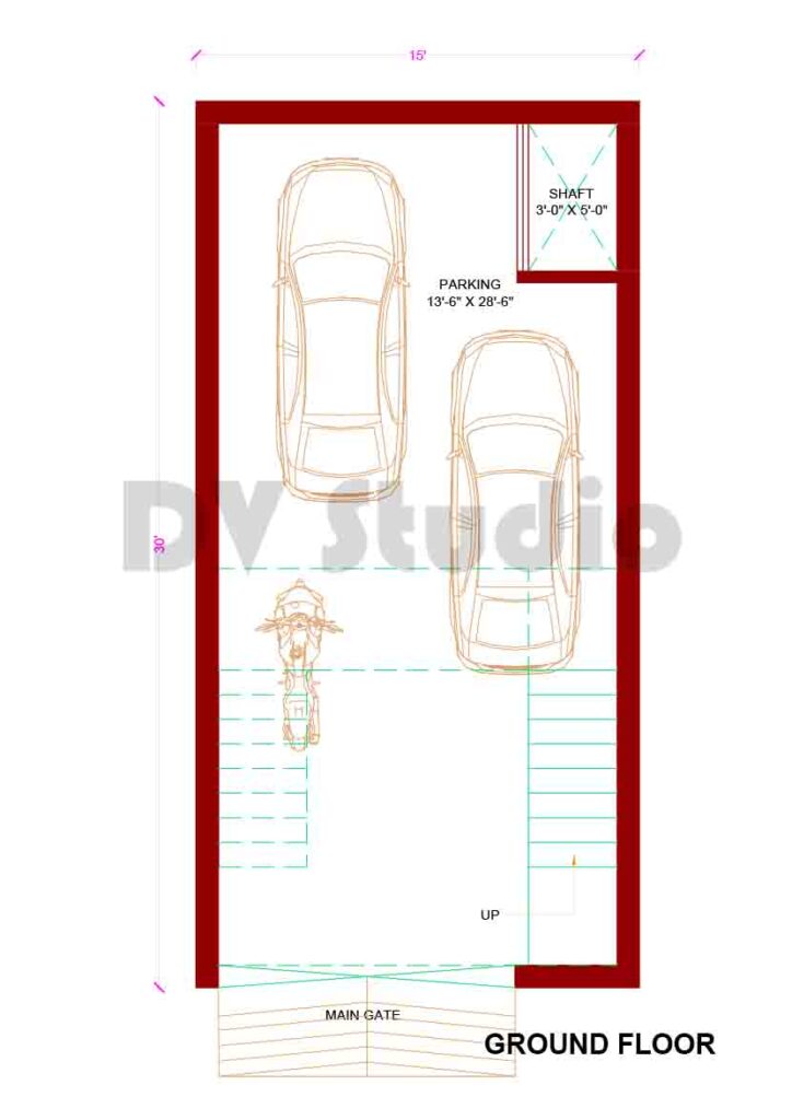 15x30 House Plans