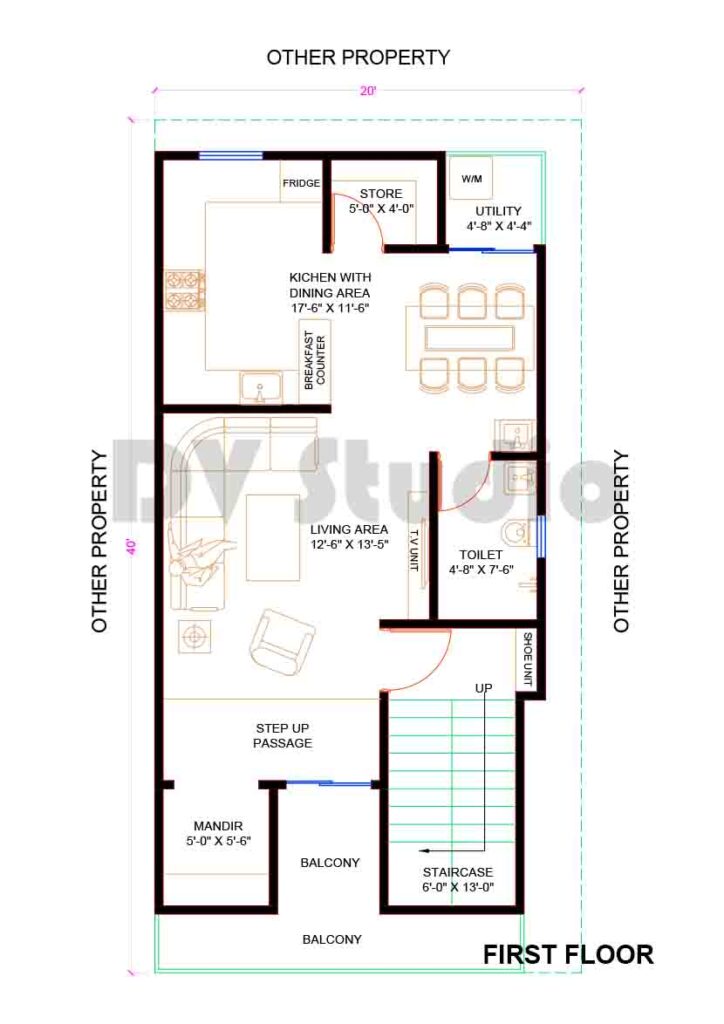 20x40 House Plans