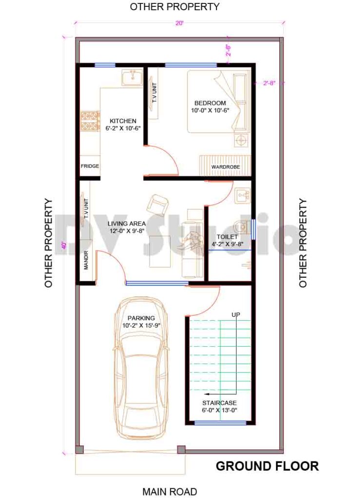 20x40 House Plans