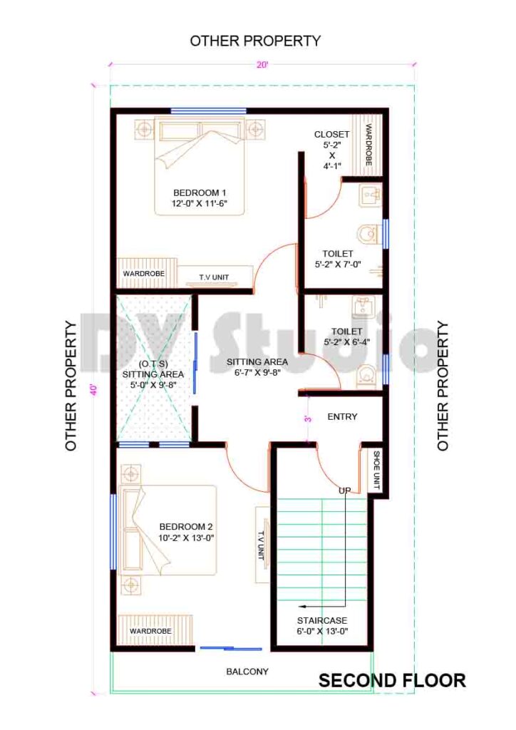 20x40 House Plans