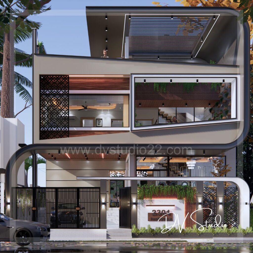 40x60 house plan 3d