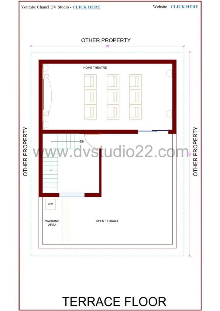 30x40 House Plans 3D