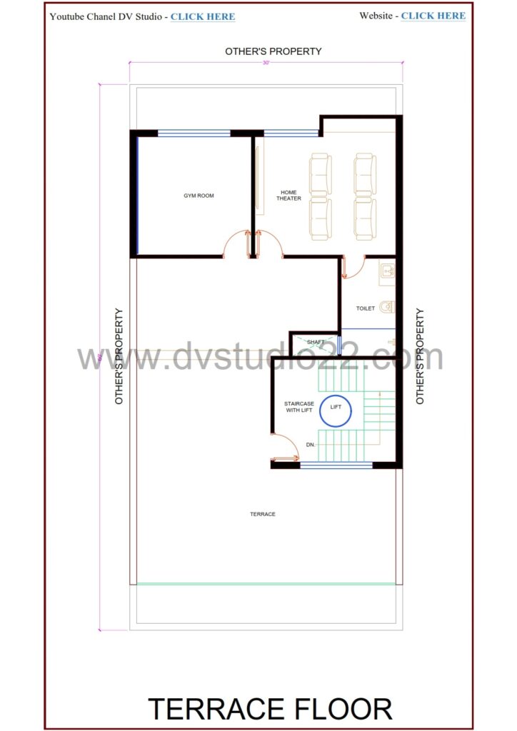 30x60 4BHK Duplex House Plans 3D