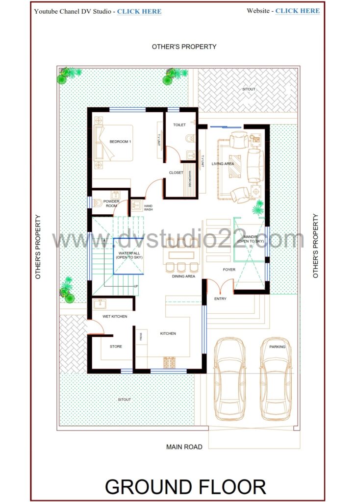 40x60 House Plans 3D