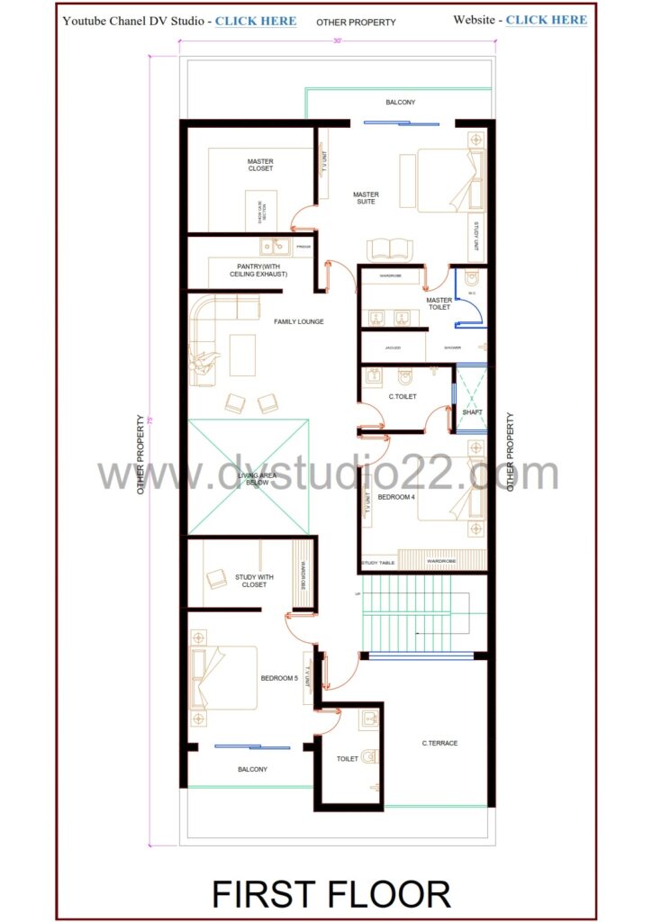 30x75 House Plans