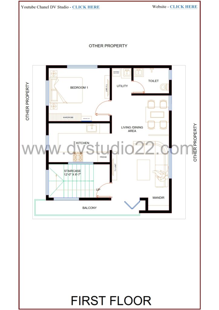 30x30 House Plans - 4BHK - 900 Sqft | 1000 Gaj
