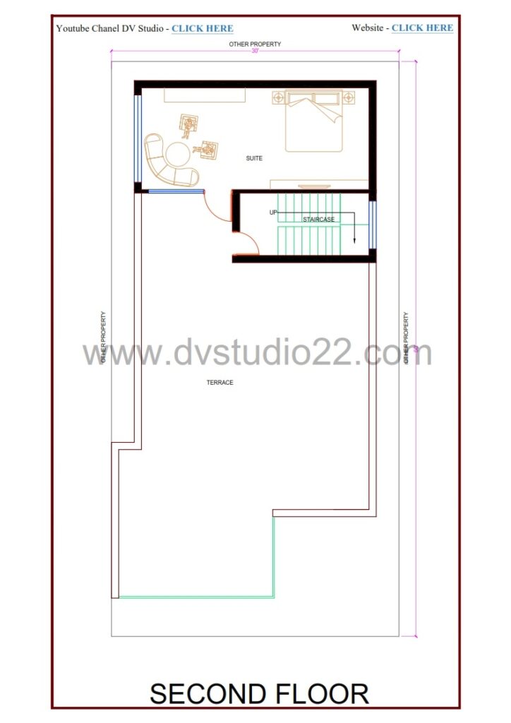30x60 House Plans - 4BHK - 1800 Sqft | 200 Gaj - Option -11