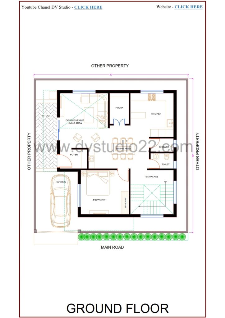 40x40 House Plans
