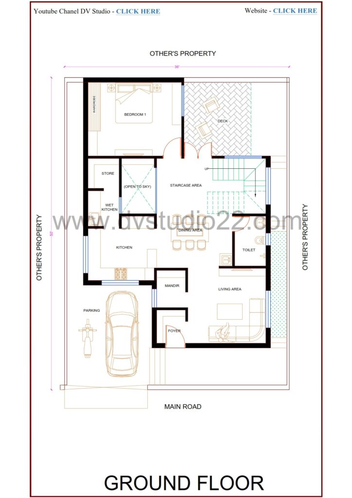 36x50 House Plans