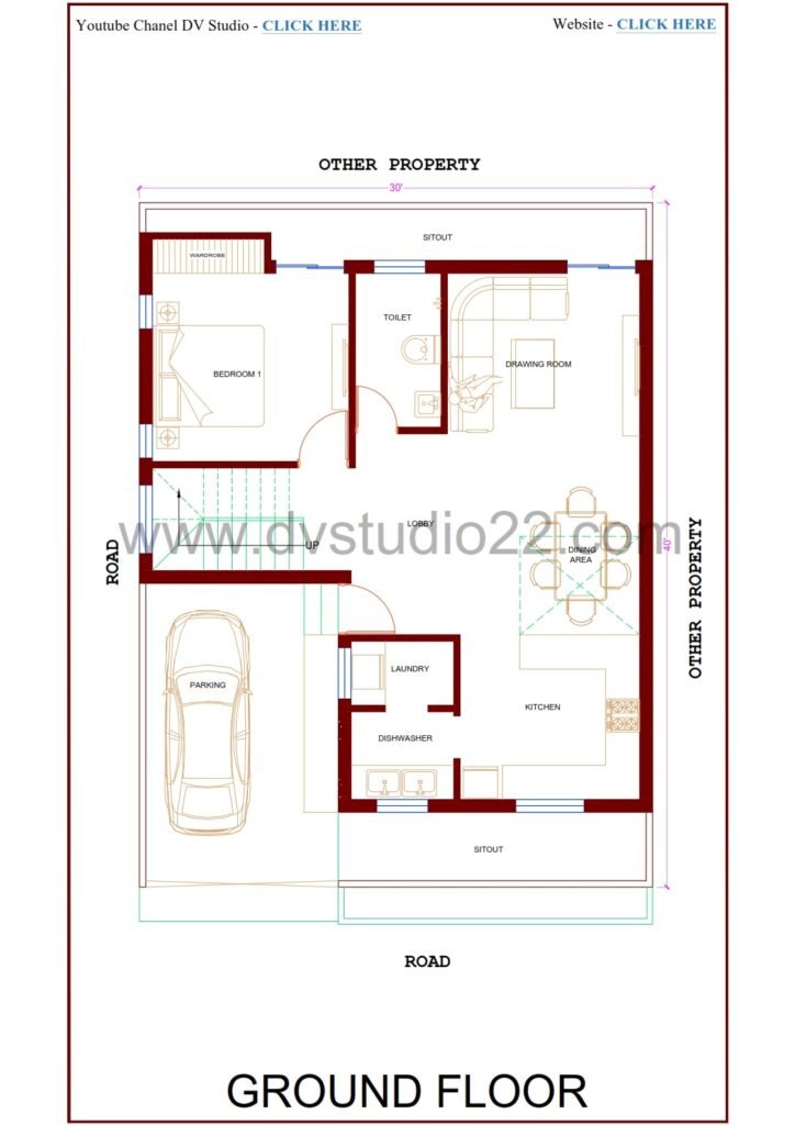 30x40 House Plans