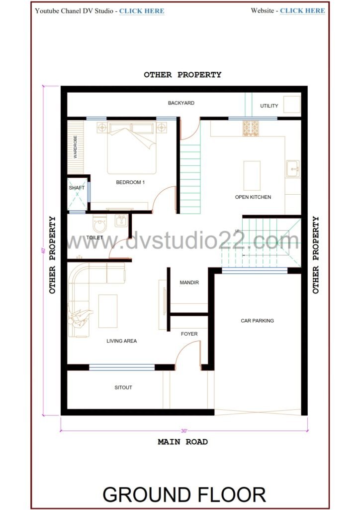 30x40 House Plans