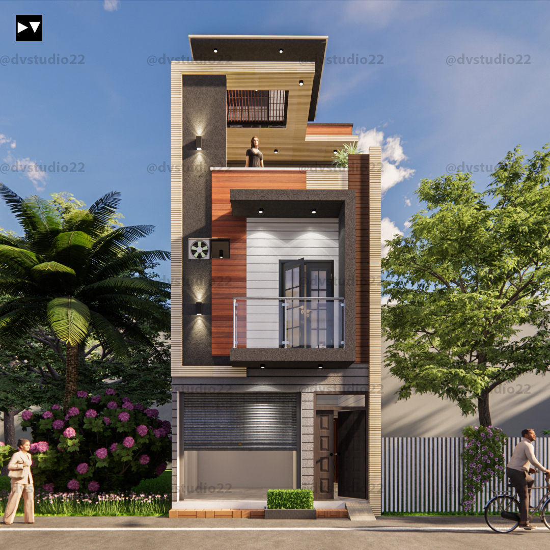 15X40 House Design Option 2 DV Studio