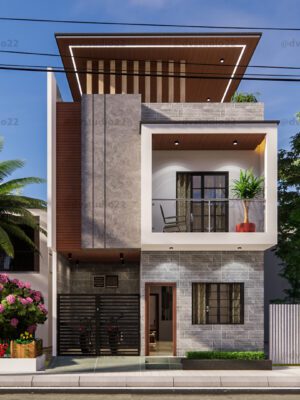 20x30 House Plans 3D - 3BHK - Option 3 - 600 Sqft | 65 Gaj