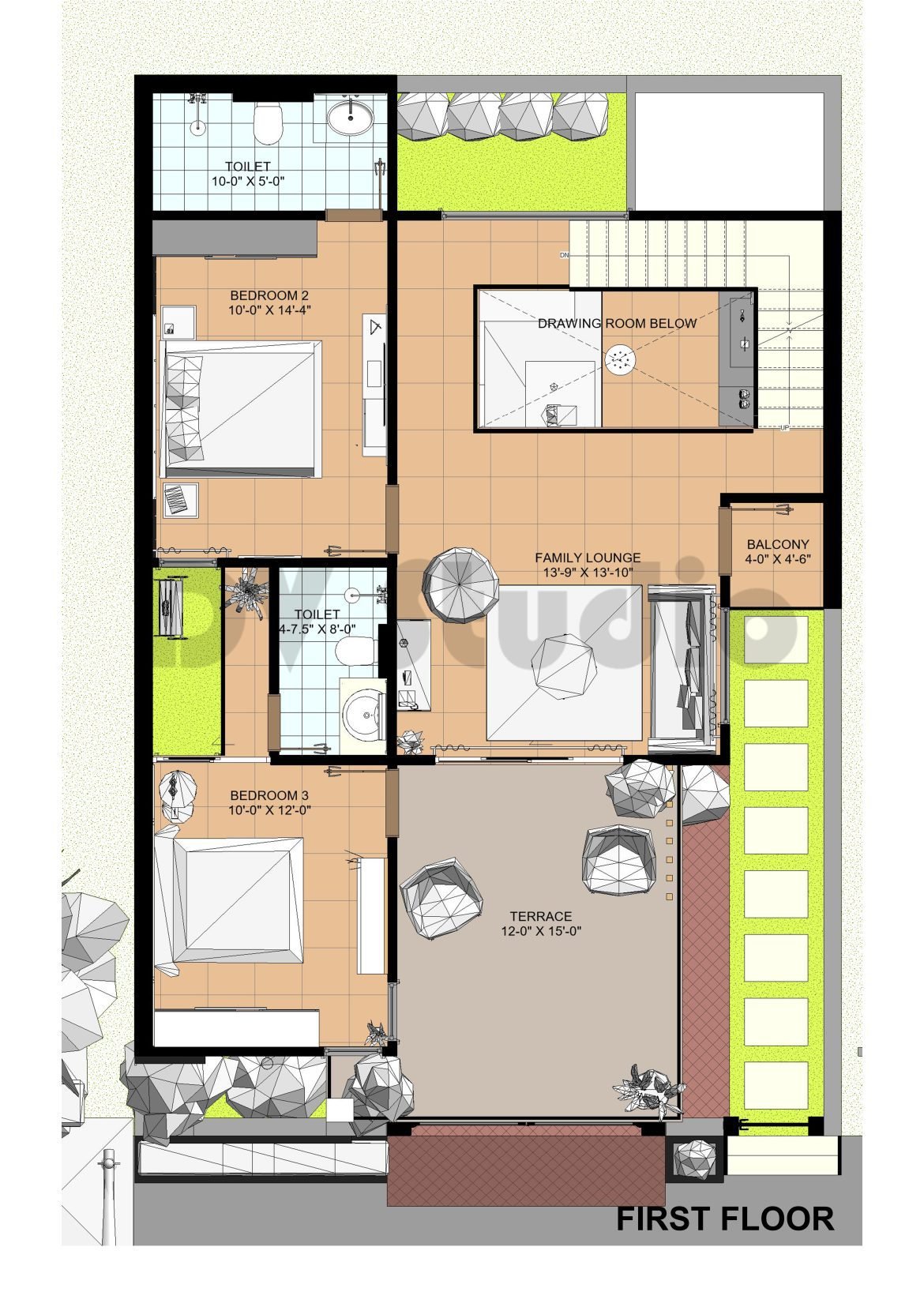 Dv Studio Plan.pdf 30X45 House Design - DV Studio