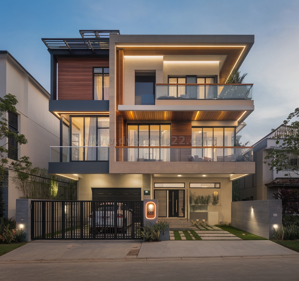 a-modern-multi-story-house-during-the-evening-the--6F_7_YpaRlKu-VY67AXmiQ-qIQo-3f0QPOIwowWsRWmoQ