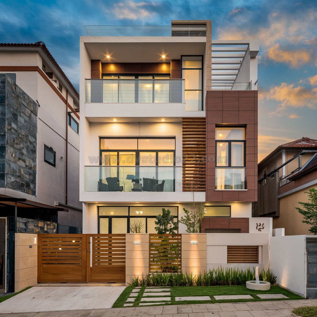 a-modern-multi-story-house-during-the-evening-the--FV5267DMQxmc17ywEs2stw-r7jc2X0dR-Oj06f_27XYag