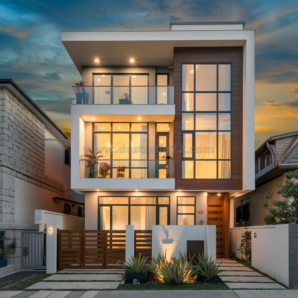 a-modern-multi-story-house-during-the-evening-the--azS_ydr4SuaCS_rJxwtLAQ-r7jc2X0dR-Oj06f_27XYag