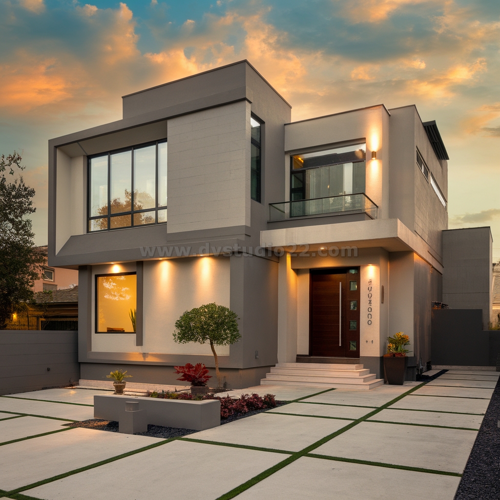 a-modern-two-story-house-during-the-evening-the-ho-qKN5vBr8Rn-sZVMcP1uDMA-jL6Qha55R2mD39Gju3ocSQ