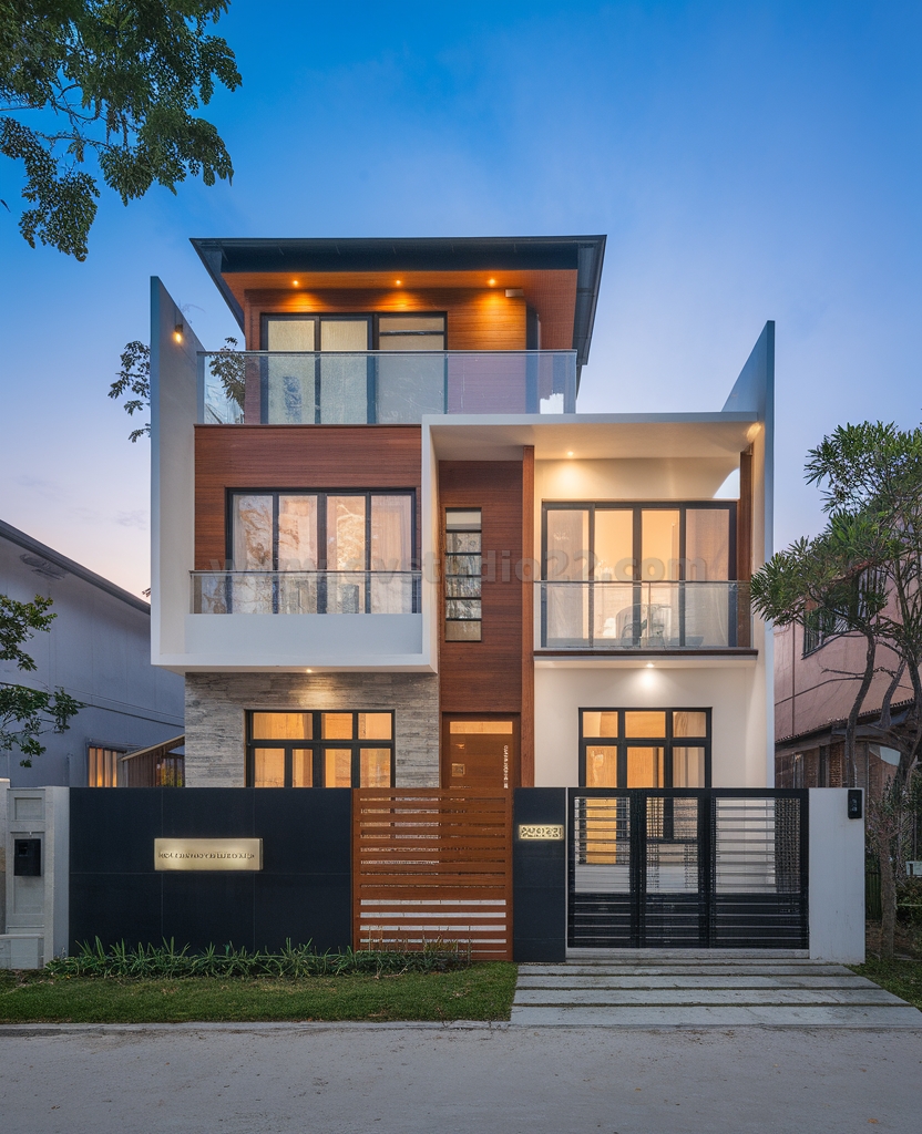 a-modern-two-story-house-during-twilight-the-house-J9wZLCe8QsefDHnHgsEINg-oCxBK_g8QiGV7GzkU32V9g