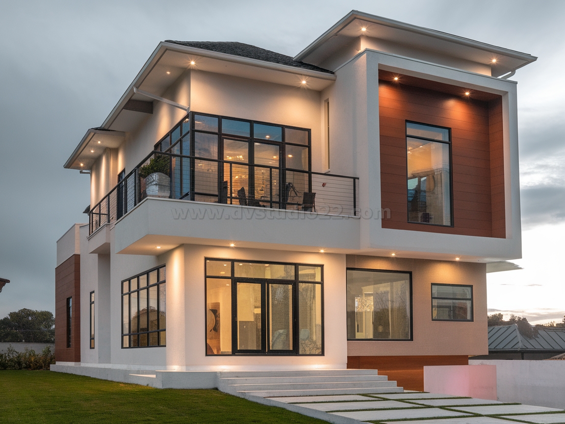 a-modern-two-story-house-during-twilight-the-house-sf9XeMjYTQ2qnBVPPHARZQ-Go-F9LBaTZiHfOhhj2MUmQ