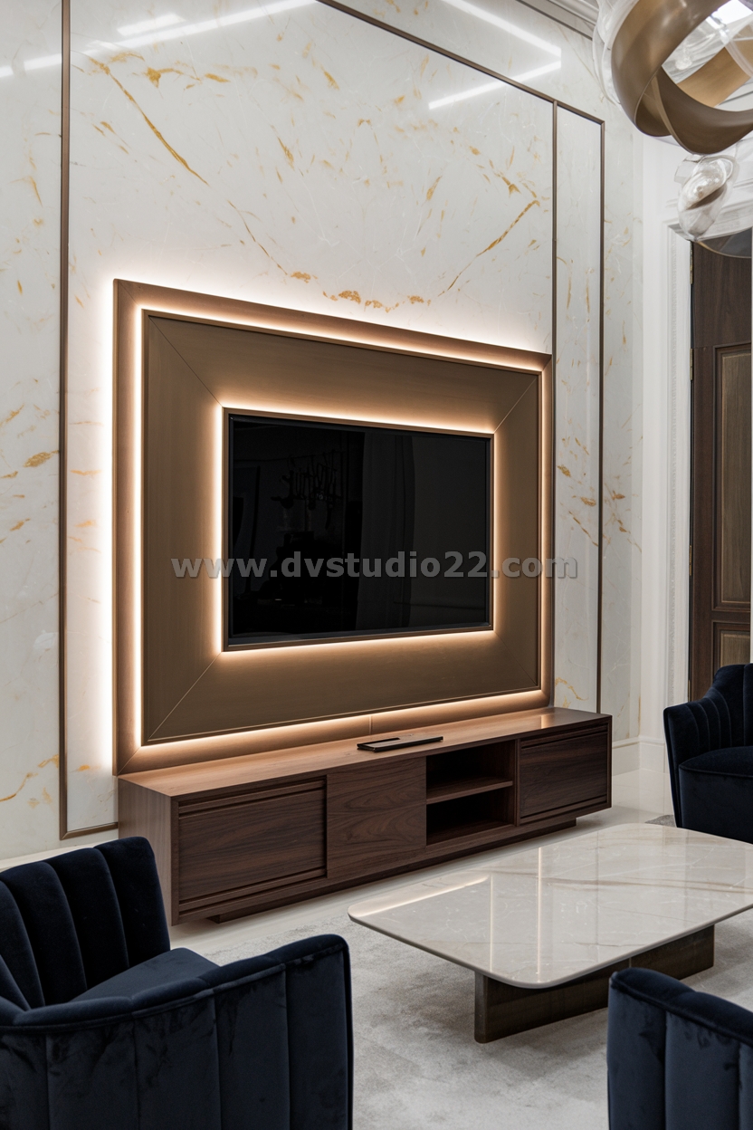 a-tv-unit-with-a-bronze-backlit-frame-around-the-t-FMlPTfyMRTCLmA9WrnUtqg-3JFpEHAcQuWZwKccxgdNAA