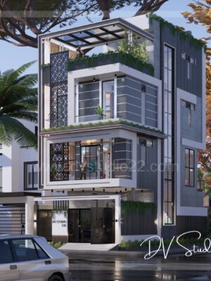 20x40 House Plans 3D - 3BHK + 1BHK - Option 7 - 800 Sqft | 90 Gaj