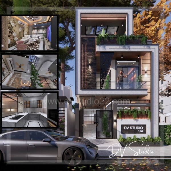 Dv Studio Plan.pdf 20x45 House Plans 3D - 4BHK - Option 6 - 900 Sqft | 100 Gaj - DV Studio