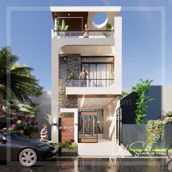 15x60 House Plans 3D - 5BHK - Option 2 - 900 Sqft | 100 Gaj