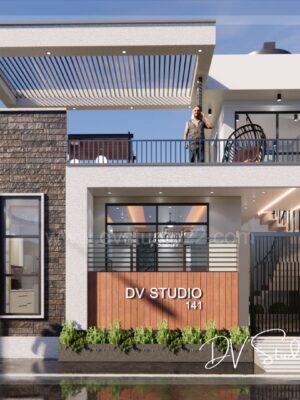 30x30 House Plans 3D - 2BHK - Option 8 - 900 Sqft | 100 Gaj