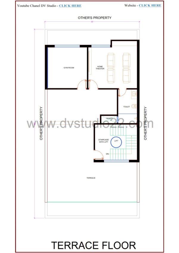 30x60 4BHK Duplex House Plans 3D - Option 10 - 1800 Sqft | 200 Gaj - Image 4