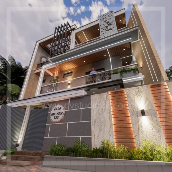 150 Sq Yards 4BHK House Plans 3D - 1380 Sqft | 150 Gaj - Image 2