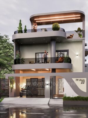 30x60 House Plans - 4BHK - 1800 Sqft | 200 Gaj - Option -11