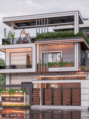 40x60 House Plans - 5BHK + Suite - 2400 Sqft | 265 Gaj - Option -6