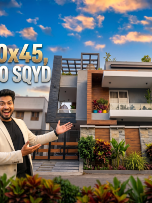 30x45 House Plans Option 5 - 1350 Sqft| 150 Gaj